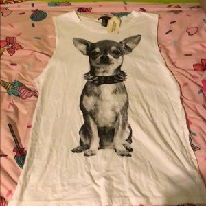 Forever 21 Chihuahua Tank Top